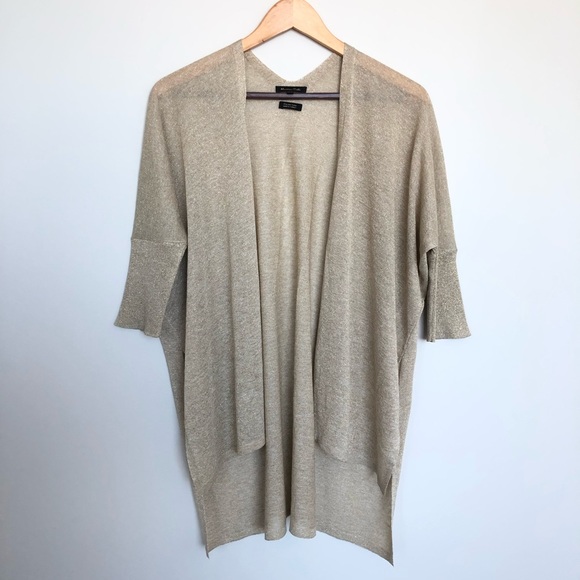 Massimo Dutti cardigan sparkly gold - Picture 3 of 8